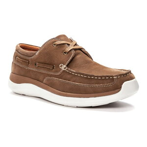 vybg Y V[Y U[ Propet Pomeroy Men's Leather Boat Shoes Timber