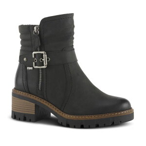 �X�v�����O�X�e�b�v ���f�B�[�X �V���[�Y �u�[�c�E���C���u�[�c �A���N�� Spring Step Smokies Women's Ankle Boots Black �u���b�N