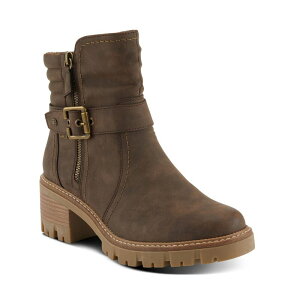 �X�v�����O�X�e�b�v ���f�B�[�X �V���[�Y �u�[�c�E���C���u�[�c �A���N�� Spring Step Smokies Women's Ankle Boots Dark Brown �u���E��