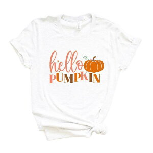 Simply Sage Market ���f�B�[�X �g�b�v�X T�V���c �O���t�B�b�N Simply Sage Market Hello Pumpkin Short Sleeve Graphic Tee White �z���C�g