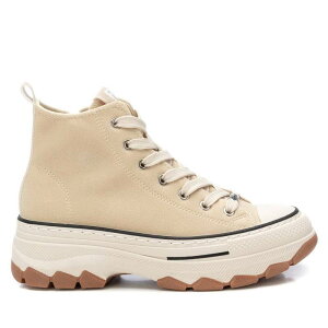 ���t���b�V�� ���f�B�[�X �V���[�Y �X�j�[�J�[ Refresh Women's Casual High Top Sneakers By XTI Beige �x�[�W��