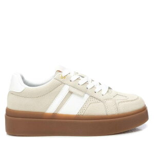 tbV fB[X V[Y Xj[J[ XG[h Refresh Collection Women's Casual Suede Sneakers By XTI Beige x[W