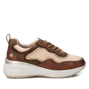 LV^C fB[X V[Y Xj[J[ XG[h [X Women's Lace-Up Suede Sneakers By XTI Camel L