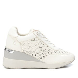 LV^C fB[X V[Y Xj[J[ Women's Wedge Sneakers By XTI White zCg