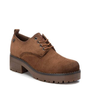 tbV fB[X V[Y IbNXtH[h XG[h [X Refresh Women'suede Lace-Up Oxfords 170999 Camel L