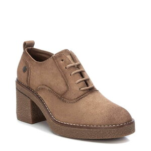 tbV fB[X V[Y IbNXtH[h XG[h q[ Refresh Women'suede Heeled Oxfords 170993 Taupe g[v