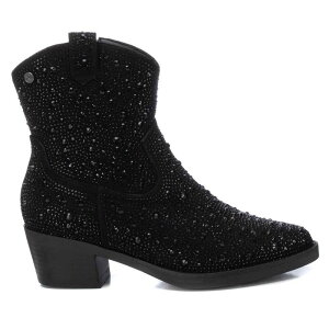 �L�V�^�C ���f�B�[�X �V���[�Y �u�[�c�E���C���u�[�c �X�G�[�h Women's Italian Western Suede Booties By XTI 143116 Black �u���b�N