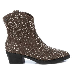 �L�V�^�C ���f�B�[�X �V���[�Y �u�[�c�E���C���u�[�c �X�G�[�h Women's Italian Western Suede Booties By XTI 143116 Taupe �g�[�v