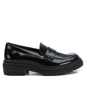 �L�V�^�C ���f�B�[�X �V���[�Y �T���_�� ���U�[ Women's Patent Leather Moccasins By XTI 143516 Black �u���b�N