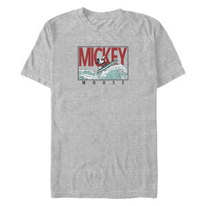 �f�B�Y�j�[ �����Y �g�b�v�X T�V���c �g�[�� �O���t�B�b�N Disney's Mickey Mouse Surfing Big & Tall Graphic Tee Athletic Heather �w�U�[