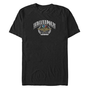 �A�j���L�����N�^�[ �����Y �g�b�v�X T�V���c �g�[�� �O���t�B�b�N Licensed Character Big & Tall Indianapolis 500 Crest Graphic Tee Black �u���b�N