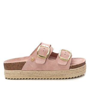 �L�V�^�C ���f�B�[�X �V���[�Y �T���_�� �X�G�[�h Women'suede Flat Sandals By XTI 143635 Light Pink �s���N