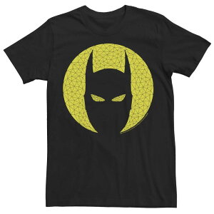 yz CZX LN^[ Y TVc gbvX Men's DC Fandome Batman Mask Geometric Moonlight Silhouette Tee Black