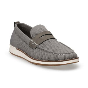 yz \m} Y Xb|E[t@[ V[Y Sonoma Goods For Life Memory Foam Men's Stretch Penny Loafers Gray