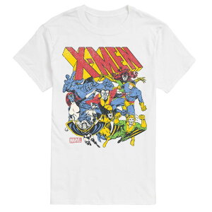 yz }[x Y TVc gbvX Men's Marvel X-Men Group Retro Graphic Tee White