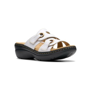 yz N[NX fB[X T_ V[Y Clarks Merliah2 Cove Women's Slide Platform Sandals White