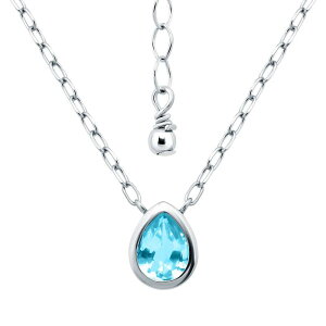 yz Aleure Precioso fB[X lbNXE`[J[Ey_ggbv ANZT[ Aleure Precioso Sterling Silver Bezel Set Pear Shaped Pendant Necklace Blue Topaz