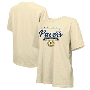 yz }WFXeBbN fB[X TVc gbvX Women's Majestic Threads Cream Indiana Pacers Oversized T-Shirt Pcr Beige