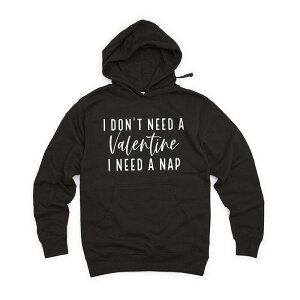 Simply Sage Market ���f�B�[�X �g�b�v�X T�V���c �p�[�J�[ Simply Sage Market I Don't Need A Valentine Hoodie Black �u���b�N