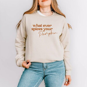 Simply Sage Market ���f�B�[�X �g�b�v�X T�V���c �X�E�F�b�g Simply Sage Market Whatever Spices Your Pumpkin Sweatshirt Dust �Z�[�W