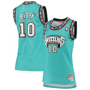 ~b`F&lX fB[X gbvX TVc W[W[ Women's Mitchell & Ness Mike Bibby Turquoise Vancouver Grizzlies 1998/99 Hardwood Classicswingman Jersey Nba Turq A ^[RCY