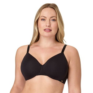 �o�� ���f�B�[�X �A���_�[�E�F�A �u���W���[ T�V���c �R�b�g�� Women's Bali Elevated Cotton Underwire T-Shirt Bra DF3421 Black �u���b�N