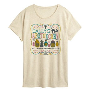 �f�B�Y�j�[ ���f�B�[�X �g�b�v�X T�V���c �O���t�B�b�N Disney's The Nightmare Before Christmas Women'sally's Apothecary Graphic Tee Beige �x�[�W��