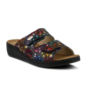 �X�v�����O�X�e�b�v ���f�B�[�X �V���[�Y �T���_�� Flexus by Spring Step Bellasa Women'slide Sandals Black Multi �u���b�N