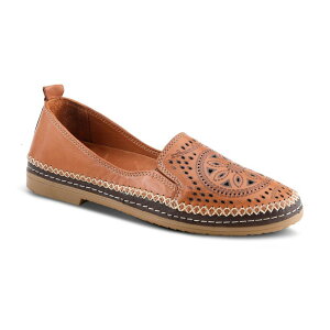 XvOXebv fB[X V[Y T_ U[ [t@[ Spring Step Ingrid Women's Leather Loafers Camel L