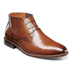 �X�e�C�V�[�A�_���X �����Y �V���[�Y �u�[�c�E���C���u�[�c ���U�[ Stacy Adams Maxwell Men's Leather Chukka Boots Cognac