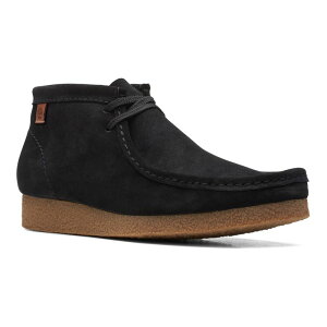 N[NX Y V[Y u[cECu[c XG[h ClarksR Shacre Men'suede Chukka Boots Black Suede ubN