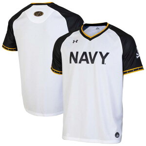 A_[A[}[ Y gbvX TVc W[W[ Men's Under Armour White/Navy Midshipmen Replica Full-Button Baseball Jersey Nvy White zCg
