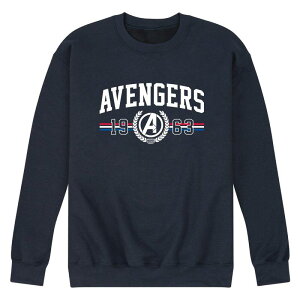 �}�[�x�� �����Y �g�b�v�X T�V���c �X�E�F�b�g �t���[�X Men's Marvel The Avengers Collegiatest. 1963 Crew Fleece Sweatshirt Navy �l�C�r�[