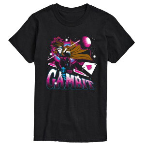 yz }[x Y TVc gbvX Men's Marvel X-Men Gambit Vintage Graphic Tee Black