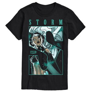 }[x Y gbvX TVc OtBbN Men's Marvel X-Men Storm Portrait Oversized Graphic Tee Black ubN