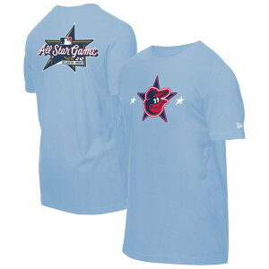�j���[�G�� �����Y �g�b�v�X T�V���c Men's New Era Light Blue Baltimore Orioles 2025 MLB All-Star Game Workout-Shirt Orlight �u���[