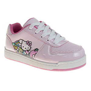 yz CZX LN^[ fB[X Xj[J[ V[Y Hello Kitty Little Kids Girls Lace-Up Fashion Sneakers Pink