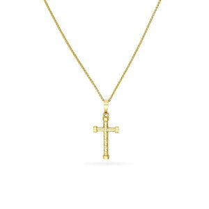 yz Aufbh fB[X lbNXE`[J[Ey_ggbv ANZT[ 14k Gold Textured Twist Cross Pendant Necklace 14k Gold