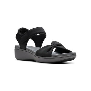 yz N[NX fB[X T_ V[Y Clarks BreezeRae Sara Women's Cushioned Slip-On Sandals Black