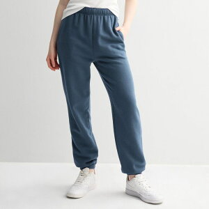 �G�X�I�[ ���f�B�[�X �{�g���X �J�W���A���p���c �t���[�X Juniors' SO Foldover Fleece Jogger Pants Cyclone Blue �u���[
