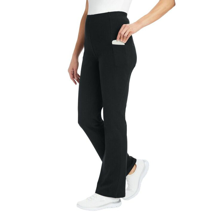 【送料無料】 ウーマン ウィズイン レディース カジュアルパンツ ボトムス Woman Within Women's Plus Size Tall Pocket Legging Black