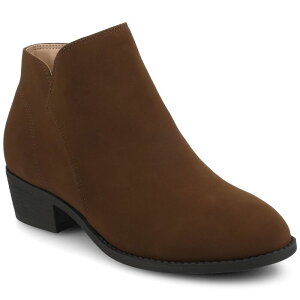 �W���[�j�[ ���f�B�[�X �V���[�Y �u�[�c�E���C���u�[�c �A���N�� Journee Collection Solarah Women's Comfort Ankle Booties Nubuck Tan �^��