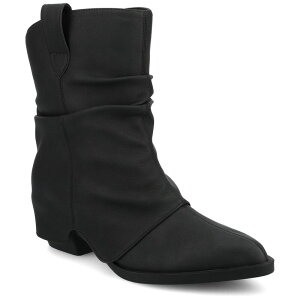 �W���[�j�[ ���f�B�[�X �V���[�Y �u�[�c�E���C���u�[�c �A���N�� �q�[�� Journee Wynette Women'slouchy Pointed Toe Cuban Heel Ankle Boots In Regular & Wide Width Vintage Black �u���b�N