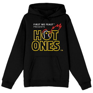 �A�j���L�����N�^�[ �����Y �g�b�v�X T�V���c �p�[�J�[ �O���t�B�b�N Licensed Character Men's Hot Ones Orange & Bell Pepper Graphic Hoodie Black �u���b�N