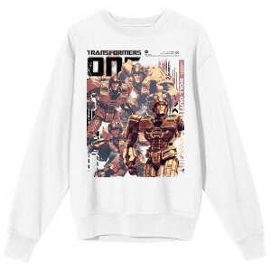 �A�j���L�����N�^�[ �����Y �g�b�v�X T�V���c �X�E�F�b�g �O���t�B�b�N Licensed Character Men's Transformers One Optimus Prime Graphic Sweatshirt White �z���C�g