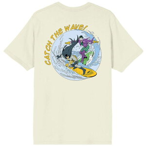�A�j���L�����N�^�[ �����Y �g�b�v�X T�V���c �O���t�B�b�N Licensed Character Men's Batman 66 Catch The Wave Graphic Tee Off White �I�t�z���C�g