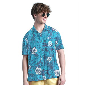 �}���K���[�^�r�� �����Y �g�b�v�X T�V���c Men's Margaritaville Navy Detroitigers Palm Shade Party Button-Up Shirtgr Navy �l�C�r�[