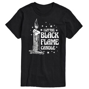 �f�B�Y�j�[ �����Y �g�b�v�X T�V���c �O���t�B�b�N Disney's Hocus Pocus Men's I Lithe Black Flame Candle Graphic Tee Black �u���b�N