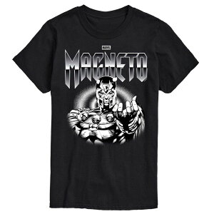 yz }[x Y TVc gbvX Men's Marvel X-Men Magneto Chrome Graphic Tee Black