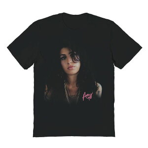 �A�j���L�����N�^�[ �����Y �g�b�v�X T�V���c �O���t�B�b�N Licensed Character Men's Amy Winehouse Portrait Graphic Tee Black �u���b�N